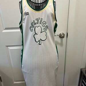 Women’s Vintage HARDWOOD CLASSICS Celtics Basketball Jersey Dress Large